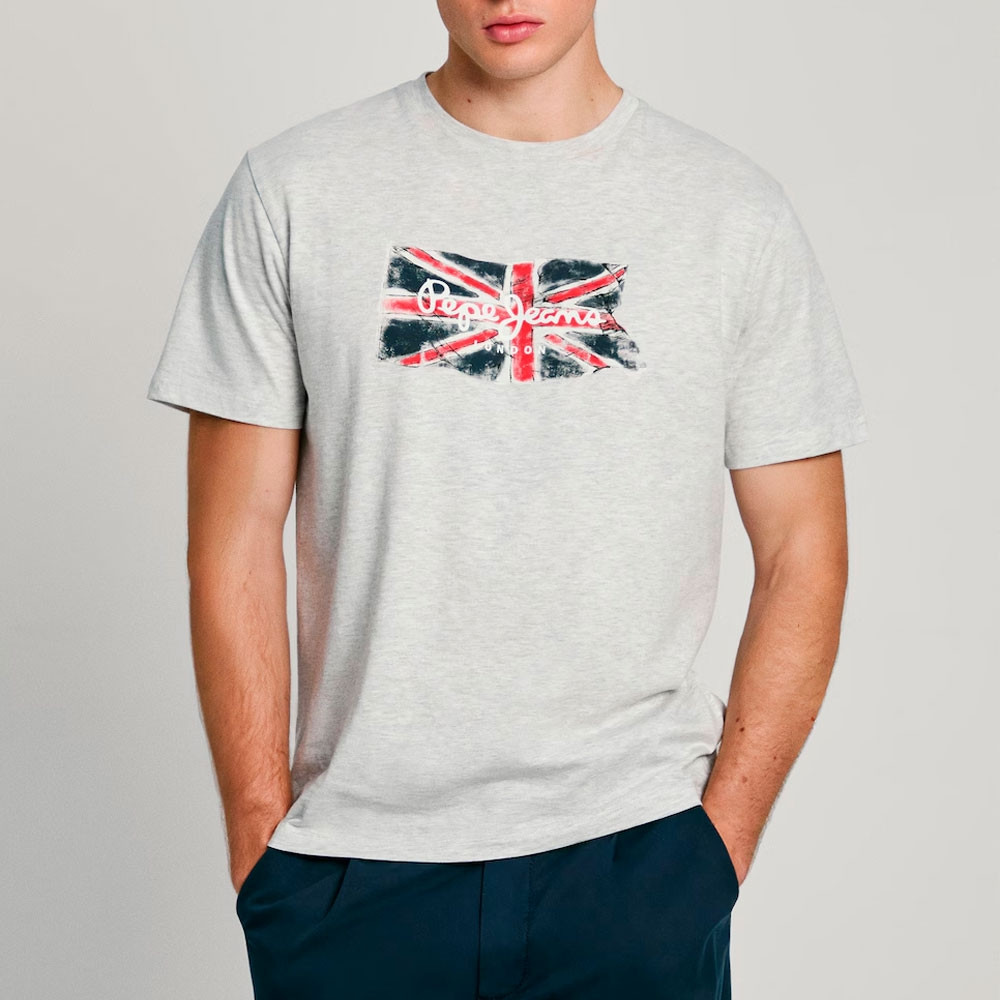 CAMISETA LOGO UNION JACK FIT REGULAR - Pepe Jeans - Banango Shop