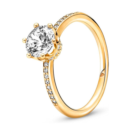 Anillo Solitario Corona Brillante Transparente 168289C01 - Pandora - Banango Shop