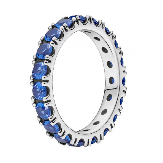 ANILLO ETERNITY BRILLANTE AZUL 190050C02 - Pandora - Banango Shop