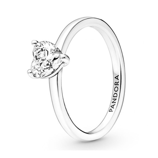 ANILLO SOLITARIO CORAZÓN BRILLANTE 191165C01 - Pandora - Banango Shop