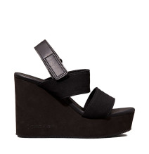 SANDALIAS DE CUÑA DE LONA CON PLATAFORMA - Calvin Klein - Banango Shop