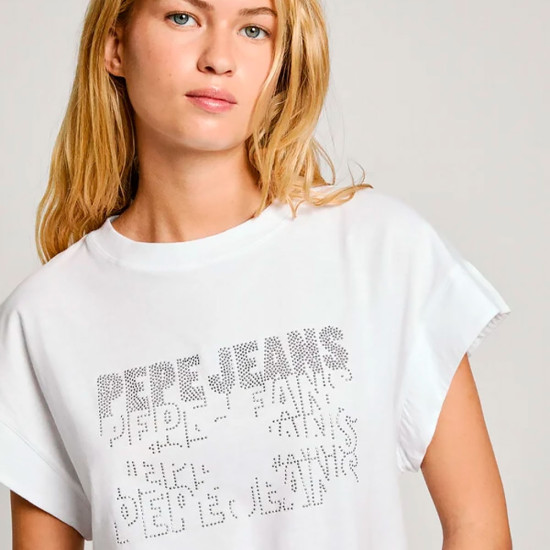 CAMISETA LOGO STRASS - Pepe Jeans - Banango Shop