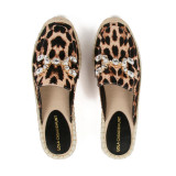 ALPARGATA PLANA ANIMAL PRINT DETALLE STRASS - Lola Casademunt - Banango Shop