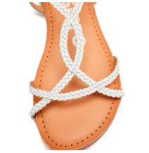 SANDALIAS BLANCAS DE TIRAS FINAS TRENZADAS PARA MUJER NIOAQUE - Gioseppo - Banango Shop