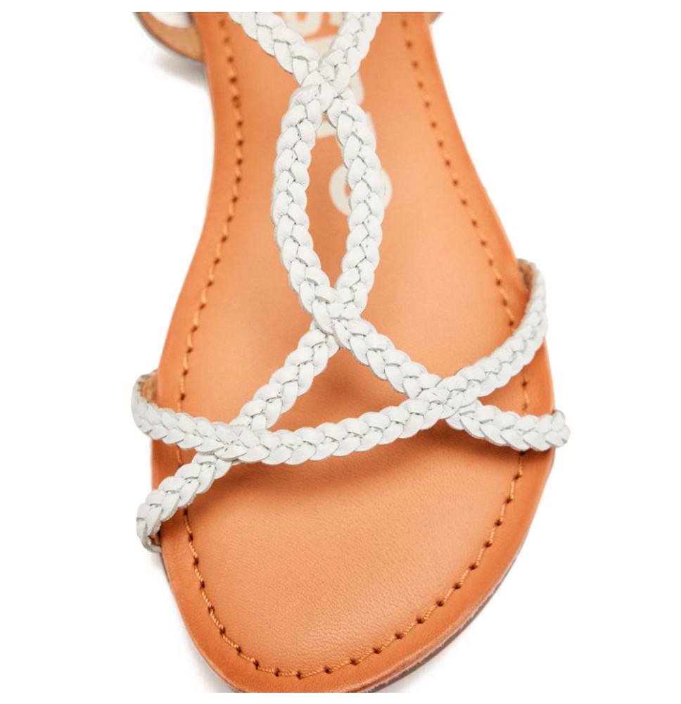 SANDALIAS BLANCAS DE TIRAS FINAS TRENZADAS PARA MUJER NIOAQUE - Gioseppo - Banango Shop