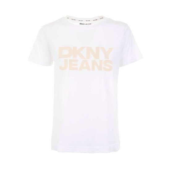 CAMISETA FLOCKED LOGO CREW NECK - DKNY - Banango Shop