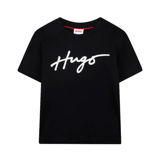 CAMISETA CORTA CON LOGO IRIDISCENTE KIDS - Hugo Boss - Banango Shop
