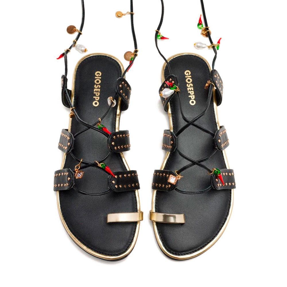 SANDALIAS PIEL ABALORIOS Y TACHAS IONE - Gioseppo - Banango Shop