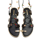 SANDALIAS PIEL ABALORIOS Y TACHAS IONE - Gioseppo - Banango Shop