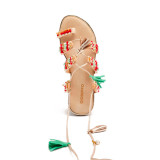 SANDALIAS PIEL FLECOS Y ABALORIOS NUBO - Gioseppo - Banango Shop