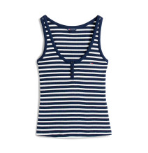 Camiseta slim sin mangas de cuello Henley - Tommy Hilfiger - Banango Shop