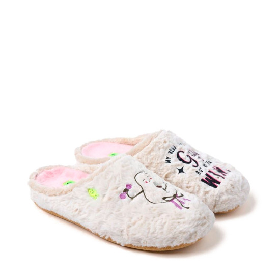 PANTUFLAS DE CASA PELO DIBUJO Y FRASE BLANTYRE - Hot Potatoes - Banango Shop
