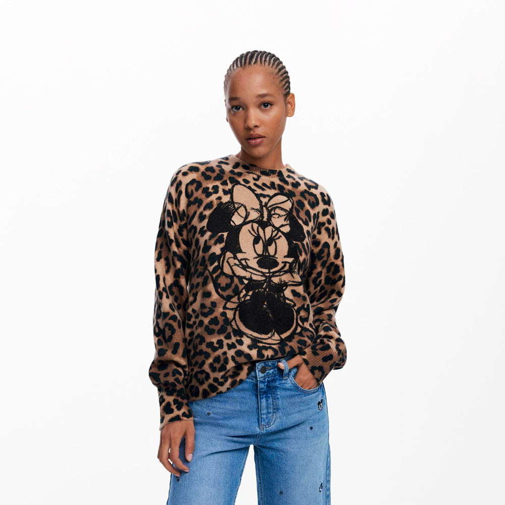 Jersey Minnie animal print - Desigual - Banango Shop