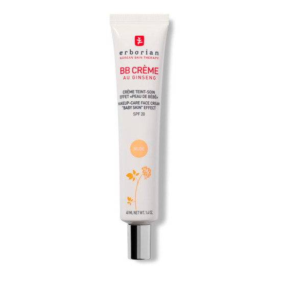 BB Cream Base de maquillaje hidratante de cobertura media con FPS20 para piel irregular NUDE - ERBORIAN - Banango Shop