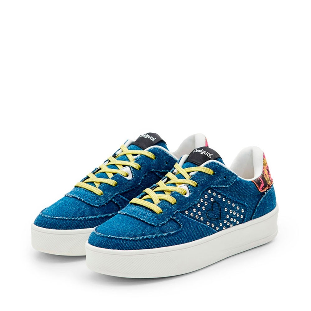 ZAPATILLAS PLATAFORMA DENIM CORAZÓN - Desigual - Banango Shop