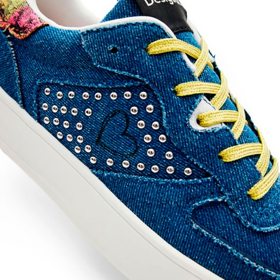 ZAPATILLAS PLATAFORMA DENIM CORAZÓN - Desigual - Banango Shop