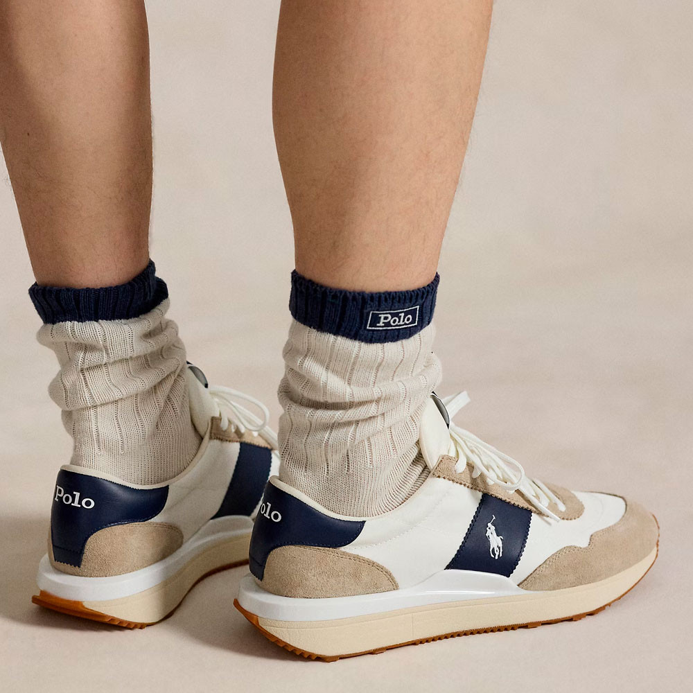 Zapatillas Train 89 con paneles de ante - Ralph Lauren - Banango Shop