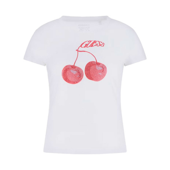 Camiseta con estampado frontal del logotipo - Guess - Banango Shop