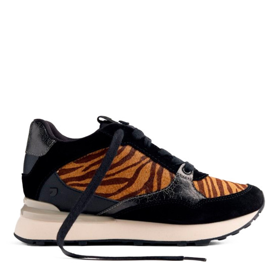 ZAPATILLAS PIEL ESTAMPADO ANIMAL CUÑA BARODA - Gioseppo - Banango Shop