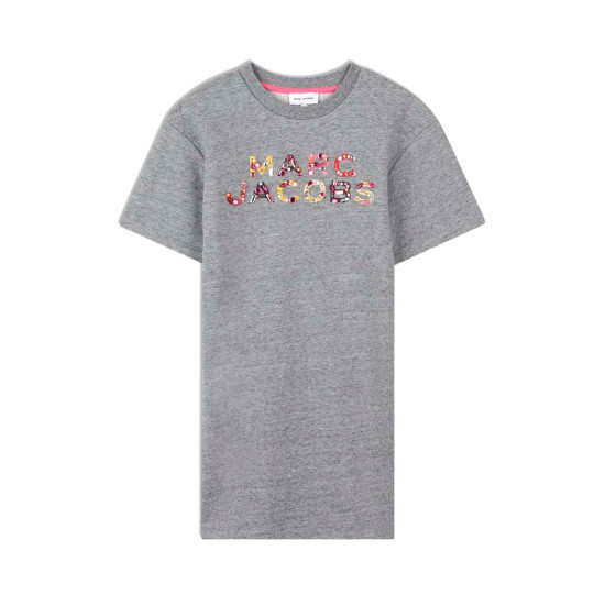 Vestido bordado de manga corta y corte regular KIDS - Marc Jacobs - Banango Shop