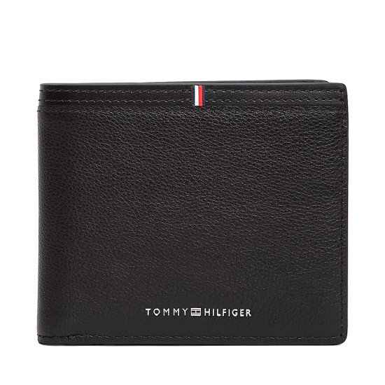 Cartera plegable de piel con logo - Tommy Hilfiger - Banango Shop
