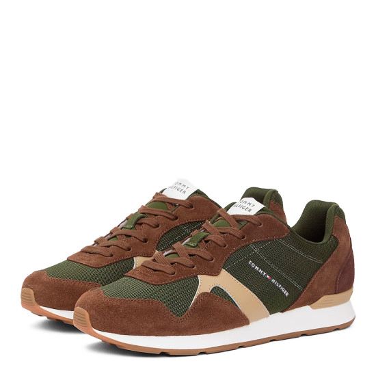 Zapatillas de ante con mezcla de texturas - Tommy Hilfiger - Banango Shop